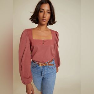 NWOT Nation LTD Pascale Square neck top